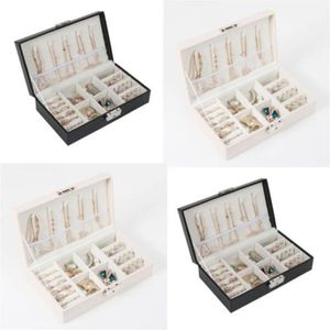 Mode Frauen Tragbare Reise Schmuck Box Organizer Samt Ornamente Lagerung Fall Geschenk Box237M