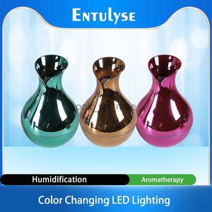 Humidifiers Mini Gold Aromatherapy Humidifier Aroma Diffuser Essential Oil Diffuser Air Purifier Color Changing LED YQ230927