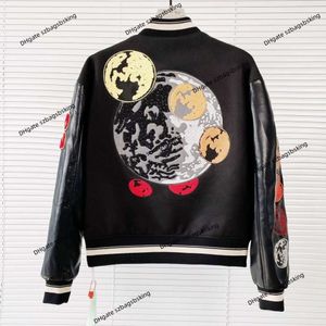 Off brand men's jacket Autumn and winter new top Heavy industry OW embroidery hot diamond filled down cotton jacket baseball jacket men and women cardigan coat