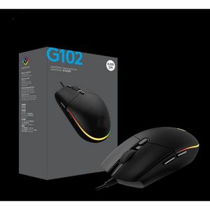 Möss G102 Second Generation Wired Mouse E Sports Games Business Office Luminous Lämplig för anteckningsbok 230927