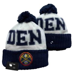 Gorros Nuggets DEN North American Basketball Team Side Patch Winter Wool Sport Knit Hat Skull Caps A2