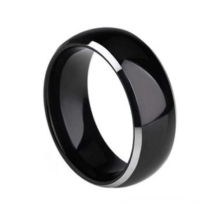 6mm 8mm Black Inlay Tunsten Rings Glossy Comfort Fit Engagement Wedding Band 6-14#256x