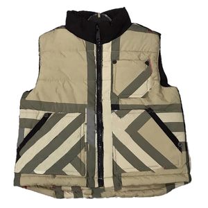 Winter Vest Vintage Check Nylon waistcoat Bodywarmer waistcoats classic stripe kids Jacket puffer Outdoor Warm sleeveless Feather Parka baby Outwear 8H7S