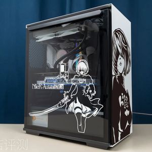 Wandaufkleber NieR Automata ATX Gaming PC-Gehäuse Mid Tower Computer Dekorativer Aufkleber Anime Abnehmbarer wasserdichter Aufkleber 230927