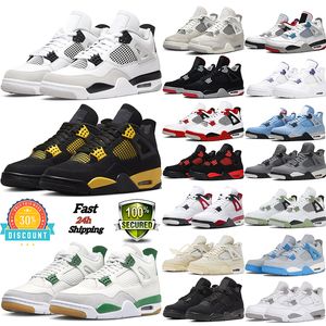 Military Black Cat 4 Jumpman 4e basketball shoes - Outdoor Pine Green Canvas Sneakers for Men and Women, Sizes 5.5-13