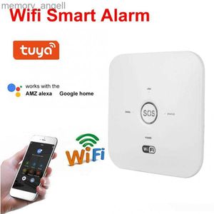 Sistemas de alarme Smart WIFI GSM Sistema de alarme de segurança doméstica PIR para assistente 100-240V alarmas de seguridad para casa YQ230927