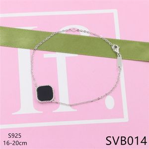 Designer Jewelry S925 Silver Bracelet for Women Luxury Four Leaf Clover Gold Bracelet Women's Jewelry Gifts SVB2