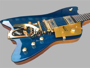 6199TW Billy Bo Jupiter Fire Thunderbird Chitarra elettrica Western Orange Steer Head Fence Intarsi perlati, Bigs Tremolo Bridge, Hardware dorato, Round Up 369