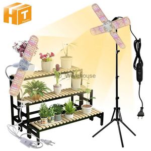 Crescer luzes espectro completo floding planta crescente conjunto de luz para hidroponia vegetais 24w 36w 48w smd2835 para plantas com flores ip65 yq230927