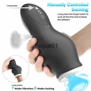 Masturbators Automatic Male Masturbator Vibration Blowjob Sucking Machine Silicone Vagina Masturbation Cup Sex Toys Adult Goods for Men x0926