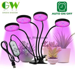 Grow Lights LED Grow Light USB Full Spectrum Plant Growing Lamp with 5-Level Dimmable Timer Setting Phyto Lamp for Plants Flower Grow Tent YQ230926 YQ230926