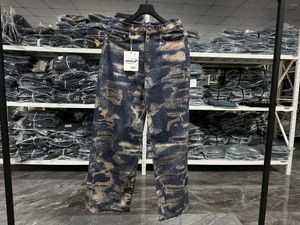 Jeans masculinos 2023 Brand Classic UC85 Grailz Blue Wash como Mostrar calças de jeans de algodão Comfort Tamanho casual 1 2 3 #477