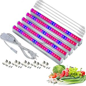 Grow Lights Phytolamp LED Grow Light 85-265V Full Spectrum LED Tube Bar Lamp för växter 8W 30 cm för odling av tält växthus Flowers YQ230927