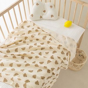 Sleeping Bags Summer Muslin Cotton Swaddle Blanket for born Bedding Thin Bed Cover Born Baby Items Stroller Blankets 230923