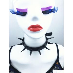 Chokers gótico preto cravado punk gargantilha colar picos rebites cravejados chocker colar para mulheres homens bondage cosplay goth jóias jóias dhkwt