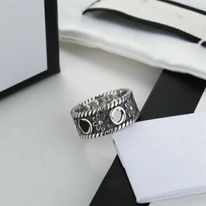 Retro Ring for Men Women Classic Unisex Rings Fashion Ghost Designer Jewelry 925 SLIVER Luxury Letter G Ring Designers 2204086WU270Y