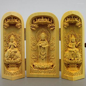 Dekorative Figuren schnitzen Manjusri Samantabhadra Buddha im Südchinesischen Meer Guanyin Bodhisattva