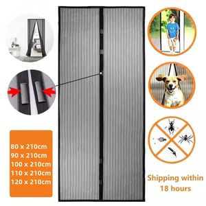 Other Home Textile Punchfree Magnetic Mosquito Net Anti Bug Insect Fly Mesh Door Curtains Automatic Closing Screen Suitable For Sliding 230927