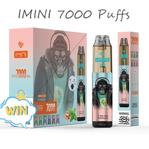 Shenzhen E Cigs imini 7000 Puffs 6 RGB Leicht Einwegvolder -Stift -Gerät Sigaratte Elettronica Puff 9k Vape 9000 Tornado Vape 7000 8000 Puffs 9000 USA UK EU -Markt