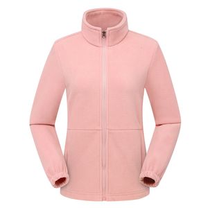 Outdoor Jackets Hoodies Mens Womens Hiking Walking Trekking Full Zip Fleece Warm Winter Pink Lapel Sport Camping Skiing Coat 230926