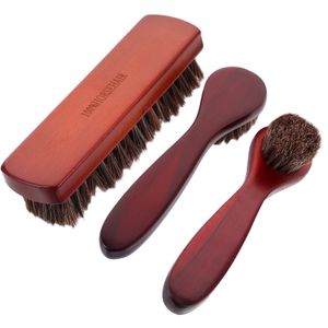 Andra hushållsorganisationer Borstar Shoe Brush Cleaning Boot Kit Shoes Care HorseHair Sneaker Cleaner Soffa Seat Car Polering Polish Shine 230926