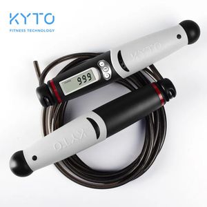 Jump Ropes KYTO Jump Rope Digital Counter for Indoor/Outdoor Fitness Training Boxing Adjustable Calorie Skipping Rope Workout for Women Men 230927