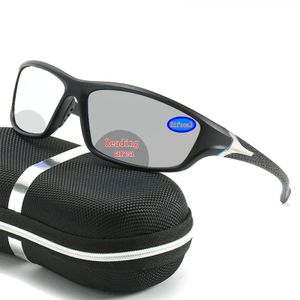 Açık Gözlük Açık Pochromik Bifokal Okuma Gözlükleri Çok Etkileşimli Yakın Uzak Plastik Presbyopic Camlar Erkekler için Sport Sürüş Güneş Gözlüğü NX 230927