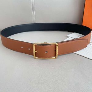 الكلاسيكية على الوجهين على الوجهين Lychee Grain Steel Buckle Men Weistband Top Designer Belt Width 3.8cm Fashion Mens Womens Business Business Business أحزمة عالية الجودة