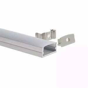 alloggiamento per lampada a barra Profilo a led in alluminio a forma di U con illuminazione a copertura lattiginosa per decorazioni per interni Strip246t