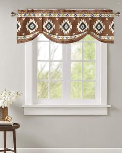 Curtain Tribal Totem Boho Kitchen Curtains Balcony Adjustable Roman Blinds Small Short For Living Room