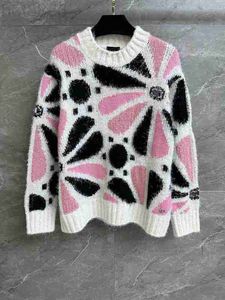 新しい高品質のデザイナーセーター女性カシミアセーター新しいデザイナーファッションカジュアルプリントセータークリスマスデーギフト9QTQ