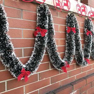 Julekorationer 2m Christmas Garland Home Party Wall Door Decor Christmas Tree Ornaments for Stair Pise Xmas Decoration Party Supplies 230927
