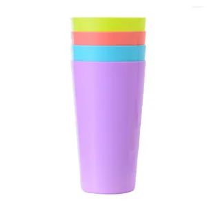 Wine Glasses 8 Pcs Drinking Cup Home Use Multi-functional Colorful Plastic Cups Water Fruit Juice Pp Kids Child Tumblers For