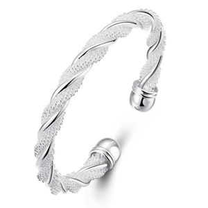 LuckyShine 925 Silver 10 Piece New Product Charm Handmade Armband Antique Silver Armband Bangles for Women Holiday Party B0004338A