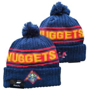 Nuggets mössor den nordamerikanska basketlag Sidan Patch Winter Wool Sport Knit Hat Skull Caps A1