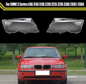 Przednie reflektor samochodowy reflektor dla BMW 3 serii E46 316I 318I 320I 325I 328I 330i 2002-2004 Auto Lens Glass Casshade Case