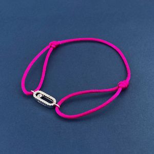 New Fashionable dupe brand 925 Sterling silver colorful strap bracelet for women and men