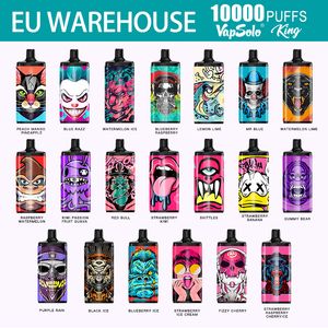 Europe Warehouse Vapsolo King 10000 Puffs Disponible Vape Device Kit E Cigarett Vaper 20 ml 10K Puff Mesh Airflow Control Electronic Cigar 20 Smaker i lager