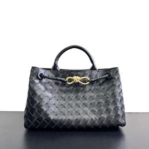 Cowhide 2023 East/West Andiamo Gold Classic Bags Bag Small Lady Purte Botteega Designer Leather Woven Handbag Backpack Women's Shourdeld25