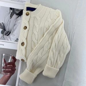 Swobodny swetra kardigan nowy designerski sweter kobiety w szyku V-deterek mały dom mody sweter bawełnę bawełnę Swatery geometryczne wydrukowane kardigany 6 stylów Rozmiar S-L
