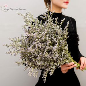 Faux Floral Greenery 40g Dried Eternal Limonium Lover Grass Preserved Flowers For Living Room Decoration Flower Bouquet Valentine's Wedding Decor 230926