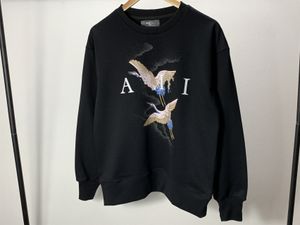 Herr hoodies lyxdesigner xianhe xiangyun brev rund krage tröja