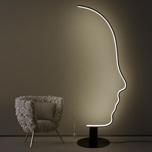 Stehlampen Italienischer Designer Kreative Persönlichkeit Wohnzimmer Sofa Schlafzimmer Studie Moderne Einfache Kunst Gesicht Lampe Licht Stehen Ecke LE214n