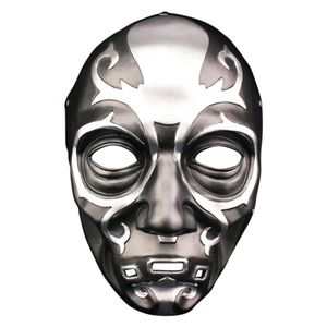 Death Eater Mask Halloween Horror Cosplay Malfoy Lucius Mask Bar Party Masquerade Costume Props Harts Mask Helmet 200929300H