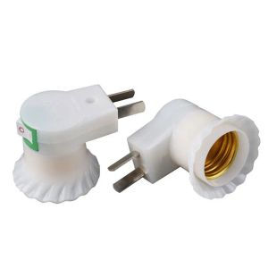 factory Supply plug with switch E27 wall screw lamp holder, plastic light holders special offer batch conversion 12 LL