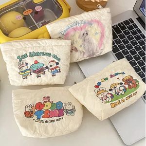 Borsa per cosmetici da donna stampata con simpatico cartone animato Borsa per cosmetici da donna trapuntata amore Borse portaoggetti per pochette da donna portatili dolci