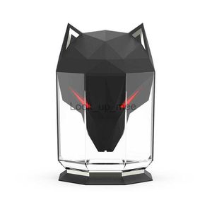 Umidificadores umidificador em forma de lobo quarto umidificador de névoa fria 650ml Ultrassonic Ultrassonic umidificador umidificador de jogos de mesa YQ230927