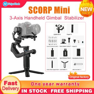 Stabilizers Feiyutech Scorp Mini 3 Axis Handheld All One Gimbal Stabilizer for GoProスマートフォンミラーレスカメラG6マックスアップグレード230927