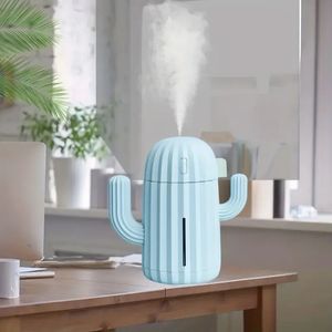 Wireless Air Humidifier 1200mAh Cactus Rechargeable Portable Aromatherapy Essential Oil Diffuser Battery Humidificador