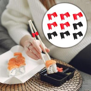 Chopsticks 10st Chopstick Helper Portable Small Accessories Easy Use Adults Kids Hållbar återanvändbar träning Början gångjärnkontakt